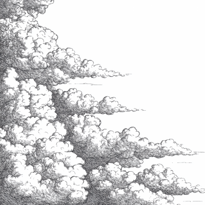 Medieval Engraved Clouds