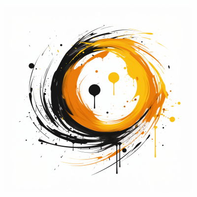 Simple Calligraphy Smiley