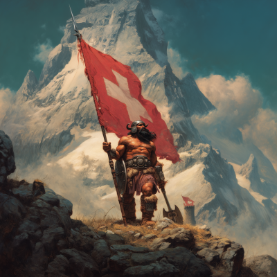Warrior Storming the Castle