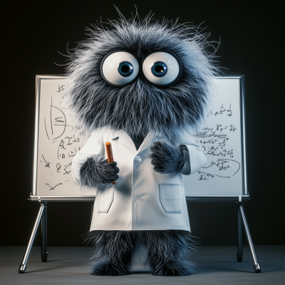 Fuzzy Scientist Monster