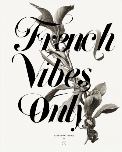 French Vibes Only Poster