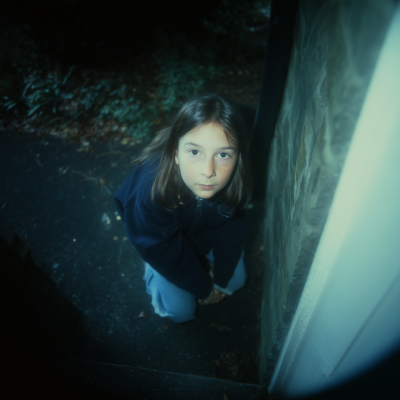 Mysterious Girl in Shadows