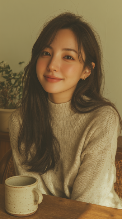 Elegant Portrait of Asian Woman
