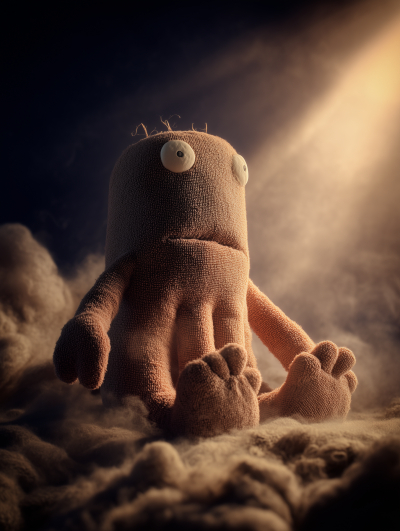 Surreal Melting Plush Monster