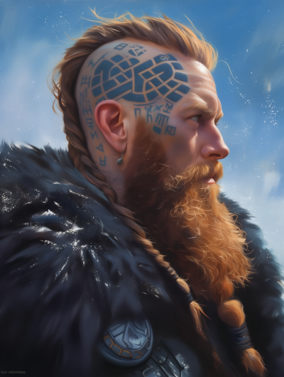 Viking Warrior Portrait