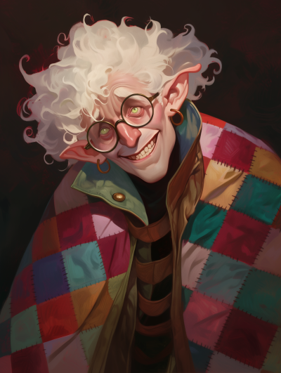 Strange Pale Man Portrait