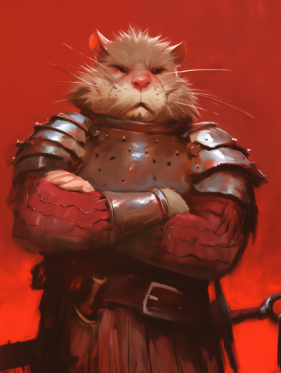 War Weary Rat Portrait