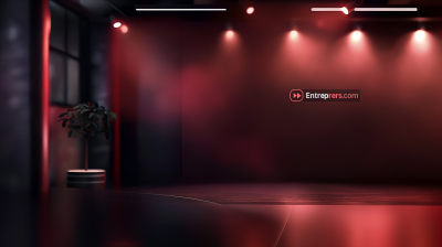 Elegant Dark Red and Black Video Call Background