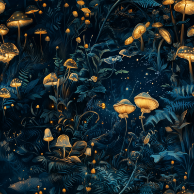 Enchanted Night Forest