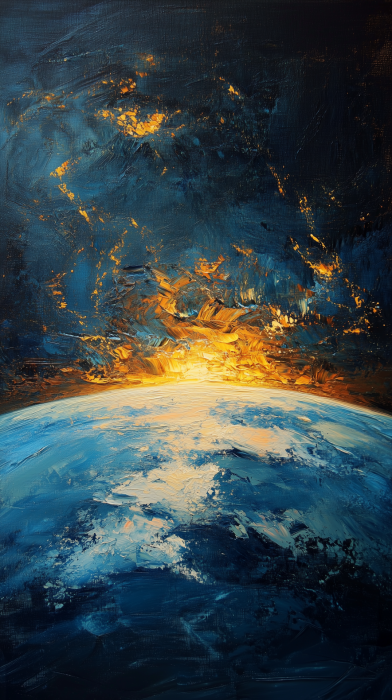 Earth with Horizon Light