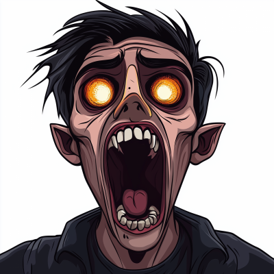 Confused Vampire Exaggeration