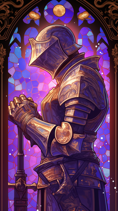 Knight in Stained Glass