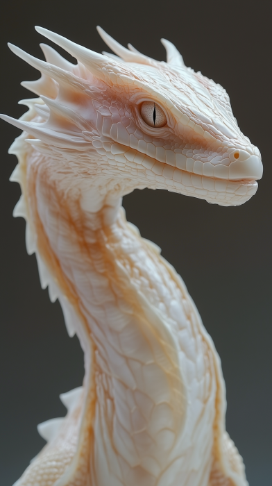 Albino Dragon Close Up