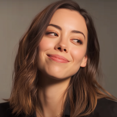 Smiling Demure