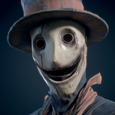 Weirdly Smiling Character