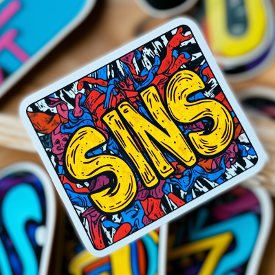 90’s Style Skate Sticker