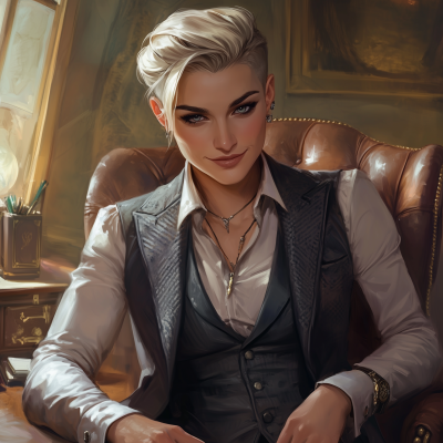 Confident Fantasy Character