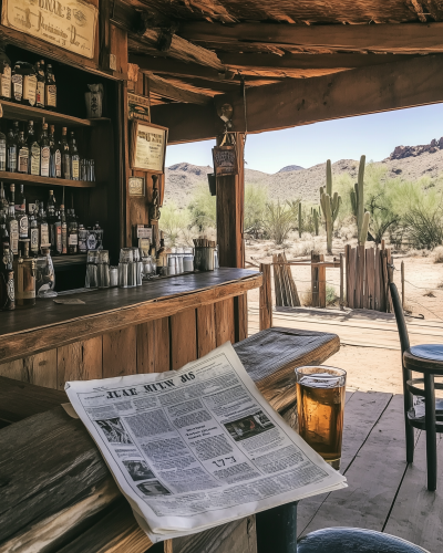 Old West Bar Scene