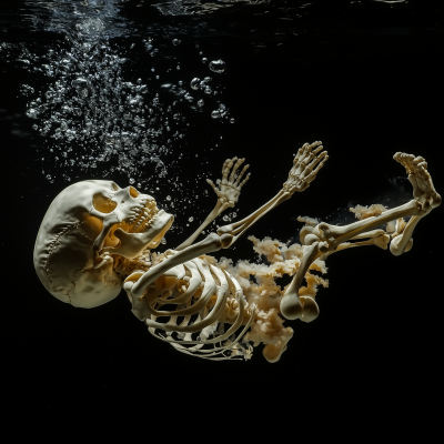 Swimming Skeleton