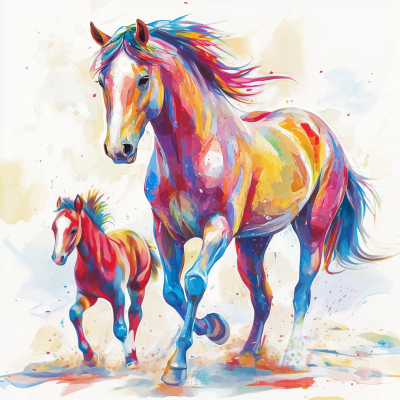 Horse and Foal