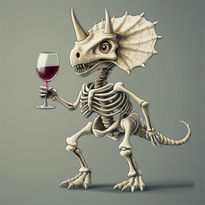 Smiling Triceratops Skeleton