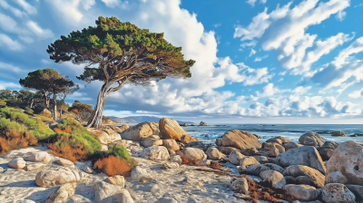 Abstract Landscape of 17 Mile Drive