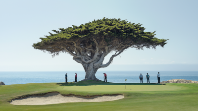 Golfing at Pebble Beach
