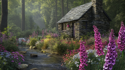 Stone Cottage in the Woods