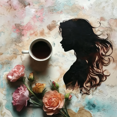 Morning Coffee Silhouette