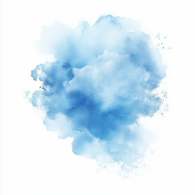 Blue Watercolor Stain
