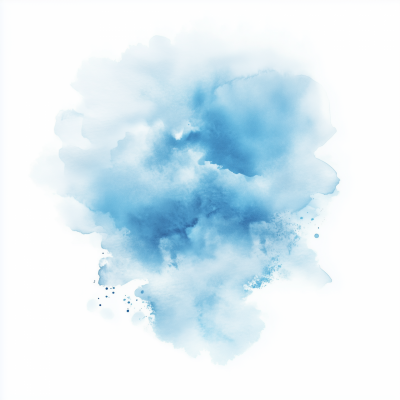 Blue Watercolor Stain