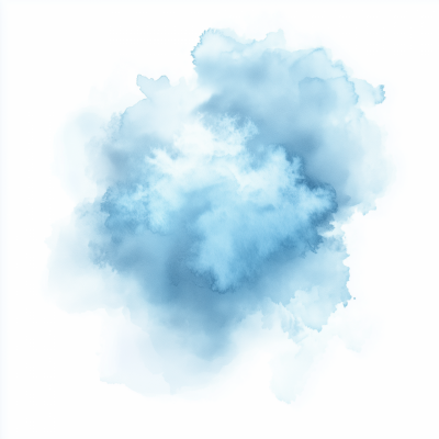 Blue Watercolor Stain