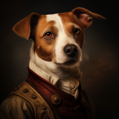 Caravaggio Inspired Jack Russell