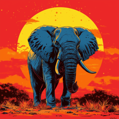 Pop Art Elephant