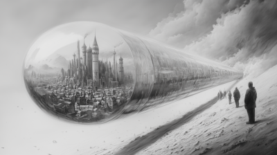 Transparent Pencil Town