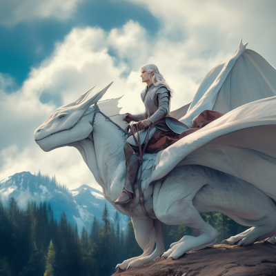 Elf Rider on Dragon