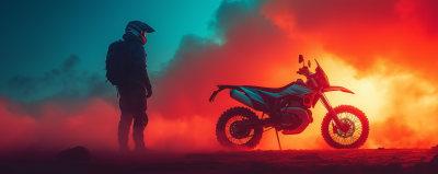 Adventure Motorcycle Illustration