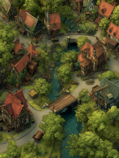 Peaceful Fantasy Town