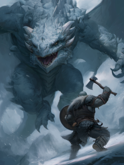 Orc versus Dragon