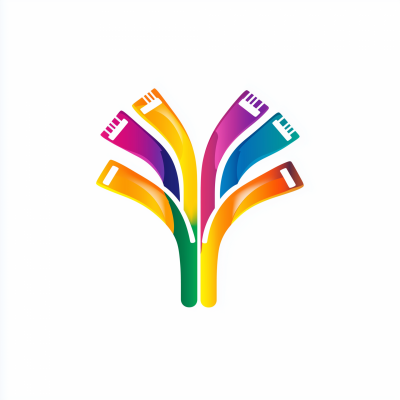 Colorful Phone Cable Logo
