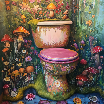 Whimsical Fantasy Toilet