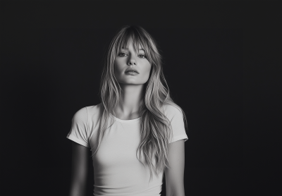 Minimalistic Woman Portrait