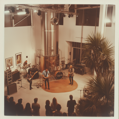 Vintage Polaroid of a Distillery