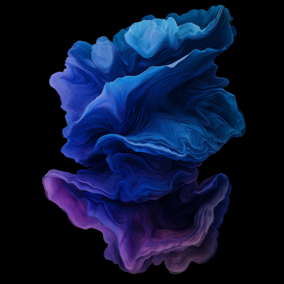 Abstract Blue and Purple Shape