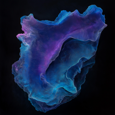 Abstract Blue and Purple Shape