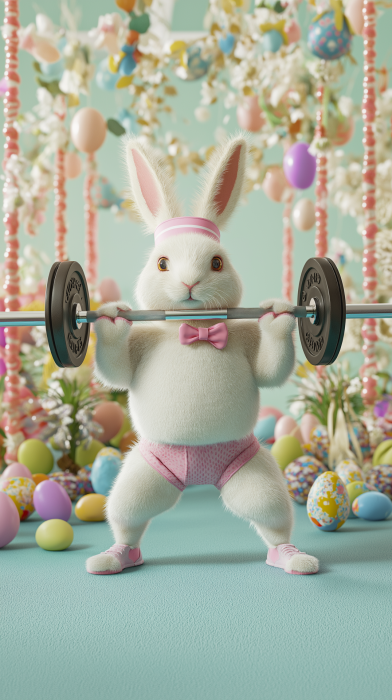 Easter Gym Bunny