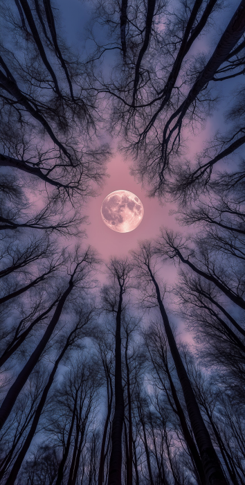 Moonlit Trees