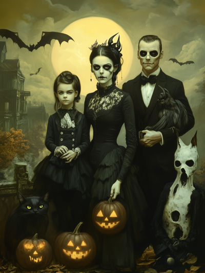 Halloween Portrait of Departed Souls