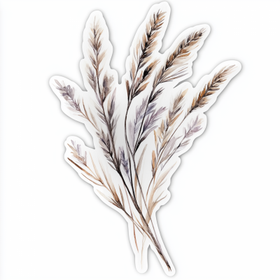 Dried Grass Stalk Sticker