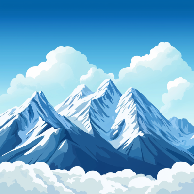 Mountain Landscape Illustration
